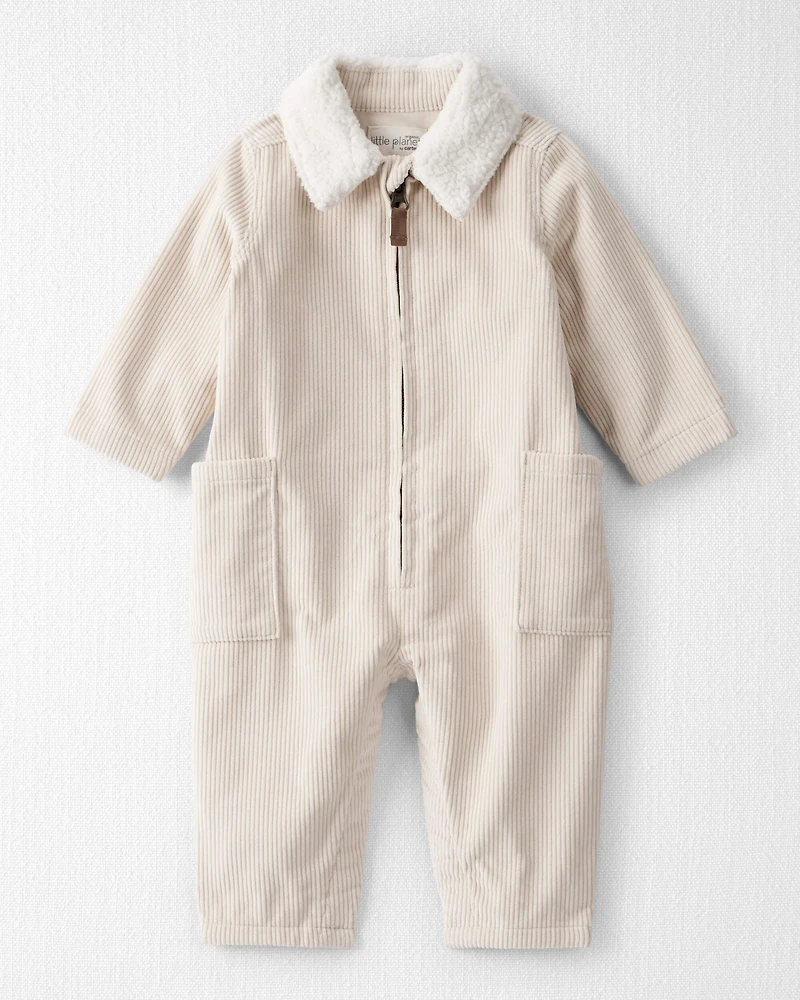 Baby Organic Cotton Corduroy Romper