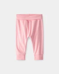 Baby Girl Terry Pants - Pink