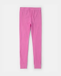 Girls PurelySoft Short-Sleeve Snug Fit 2-Piece Pyjama Set - Pink