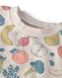 Toddler Organic Cotton Set Veggie Fruit Print