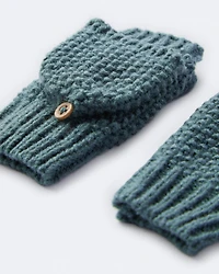 Toddler Foldover Mittens - Green