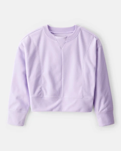 Girls Active Pullover Sweatshirt - Purple