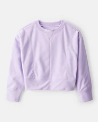 Girls Active Pullover Sweatshirt - Purple