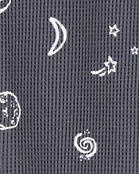 Baby Boy Space Print 2-Way Zip Thermal Sleeper