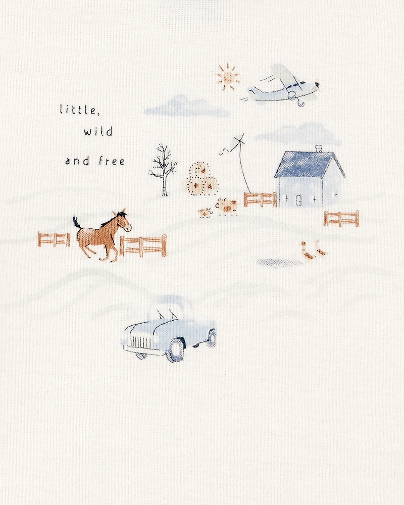 Baby 3-Piece Dog Print Little Cardigan Set