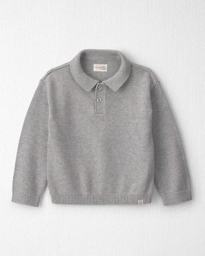 Toddler Boy Organic Cotton Sweater Knit Polo