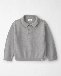 Toddler Boy Organic Cotton Sweater Knit Polo