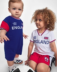 Baby Umbro England Soccer Romper - Blue/Red