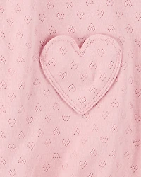 Baby Heart Pockets Cotton Romper
