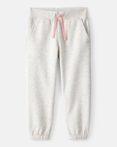 Toddler Girl Cotton Joggers - Grey