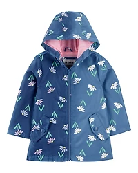 Toddler Colour Changing Rain Jacket - Navy
