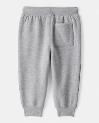 Baby Boy Fleece Joggers - Grey
