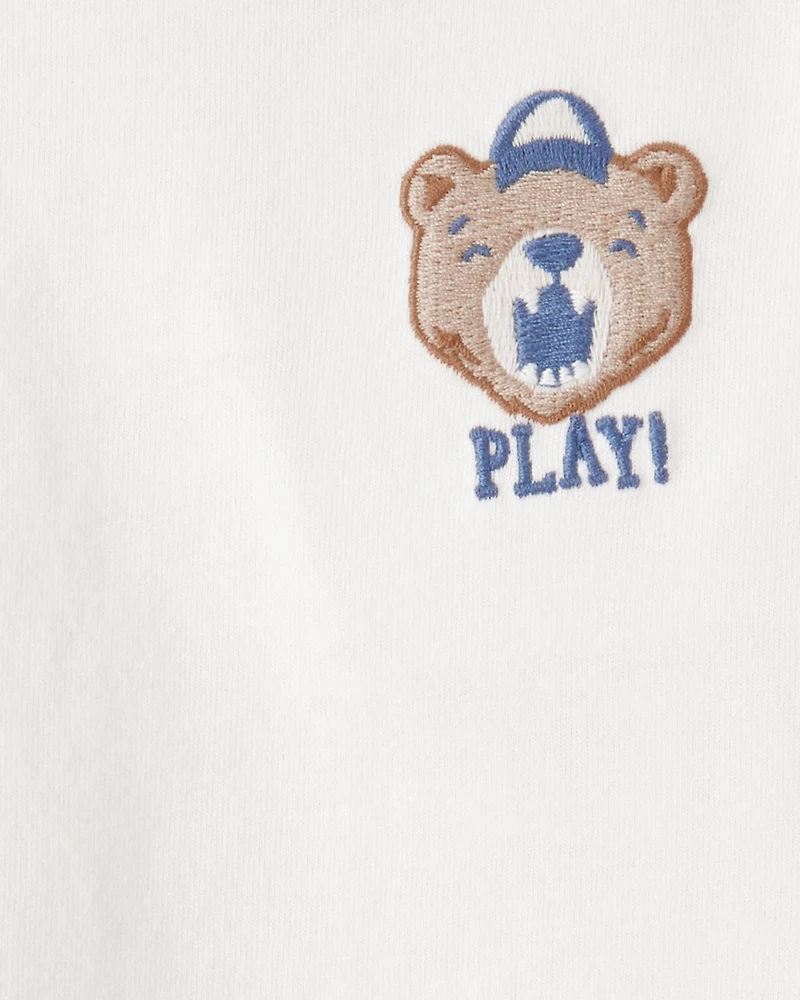 Baby Boy Play Long-Sleeve Tee - White