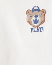Baby Boy Play Long-Sleeve Tee - White