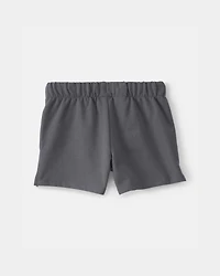Toddler Girl French Terry Shorts - Grey