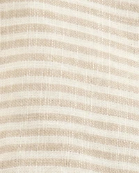 Baby Striped Cotton Dress - Tan