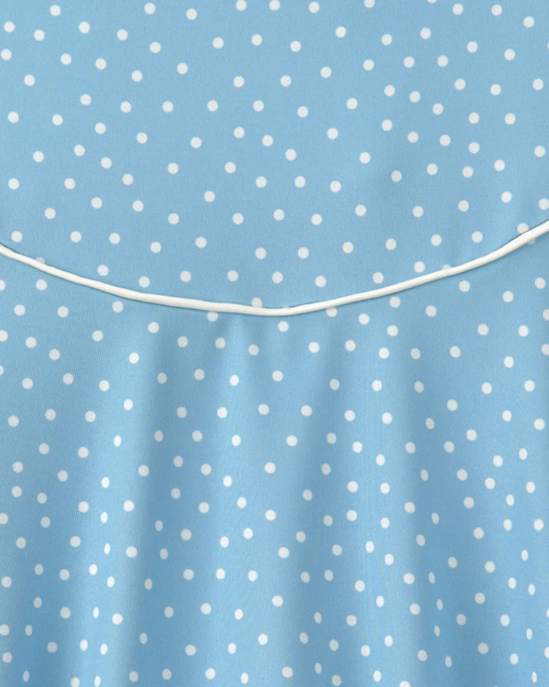 Girls Polka Dot Active Dress - Blue