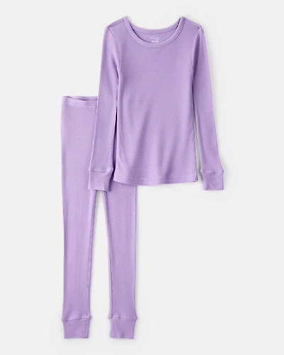 Toddler Girl PurelySoft Long-Sleeve 2-Piece pyjamas - Purple