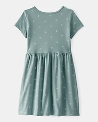 Girls Heart Print Dress