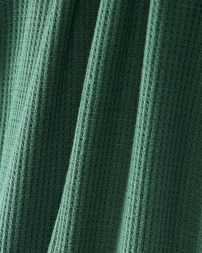 Baby Solid Print PurelySoft Long-Sleeve Sleeper - Green