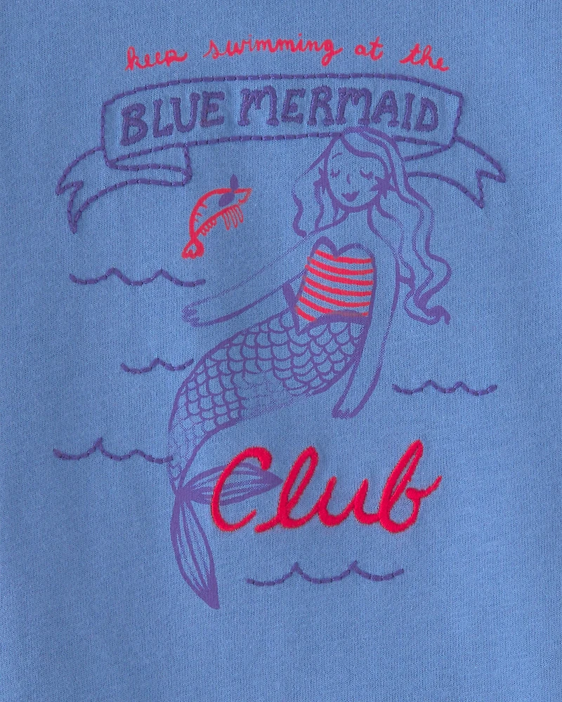 Baby Girl Mermaid Top - Blue