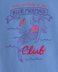 Baby Girl Mermaid Top - Blue