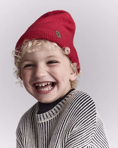 Toddler Boy Beanie - Red