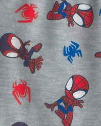 Toddler Boy 2-Piece ©Marvel Spider-Man Short-Sleeve Pyjama Set - Blue/Grey
