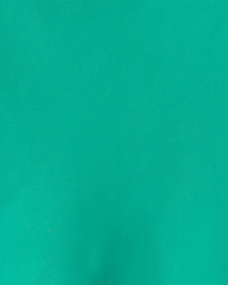 Girls Floral 3-Piece Rashguard Swimsuit Set - Green