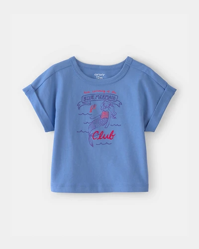 Baby Girl Mermaid Top - Blue