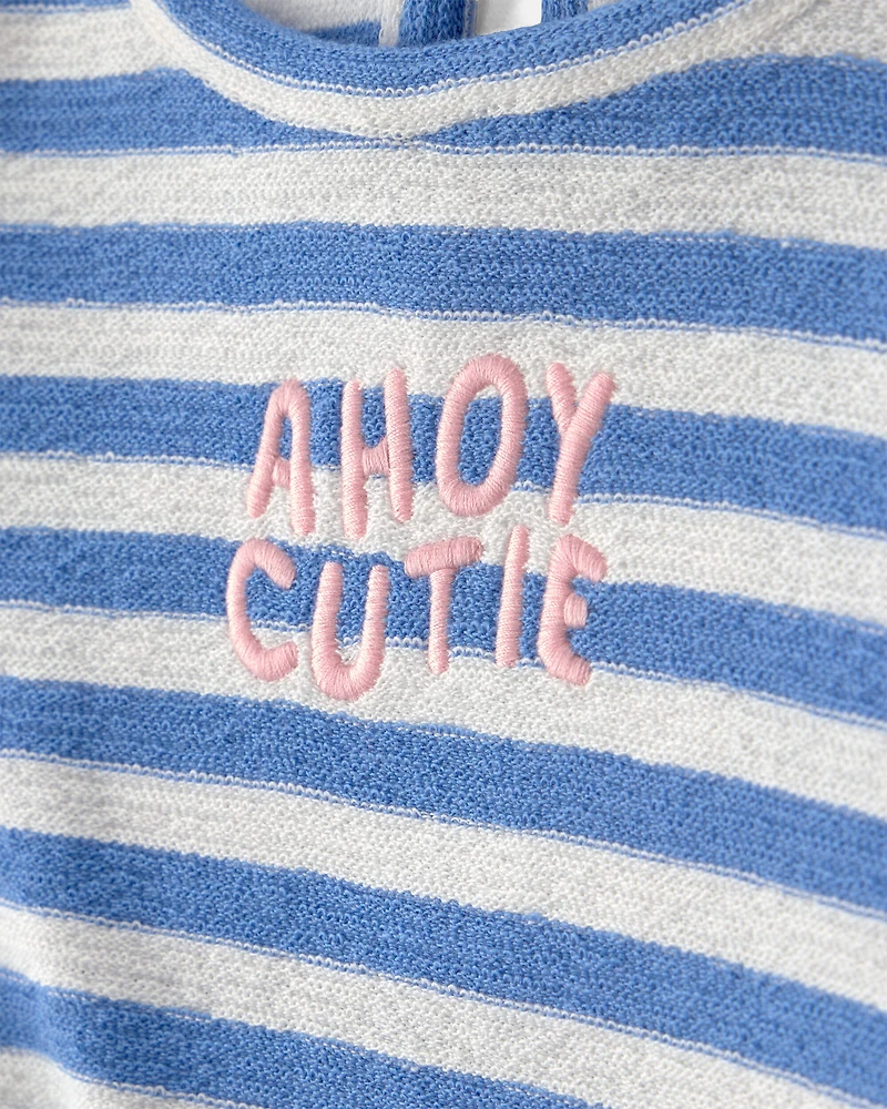 Baby Girl 2-Piece Top & Short Set - Blue