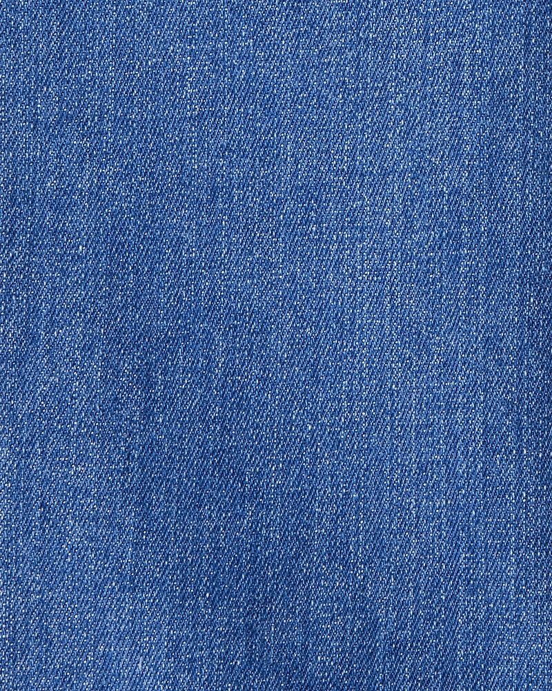 Baby Girl 2-Piece Floral Collared Shirt & Pant Set - Maroon/Blue