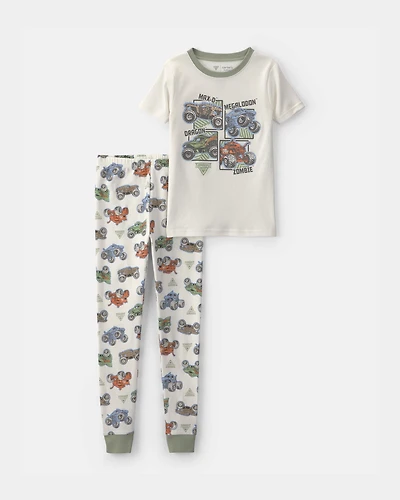 Boys 2-Piece Monster Jam Pajama Set