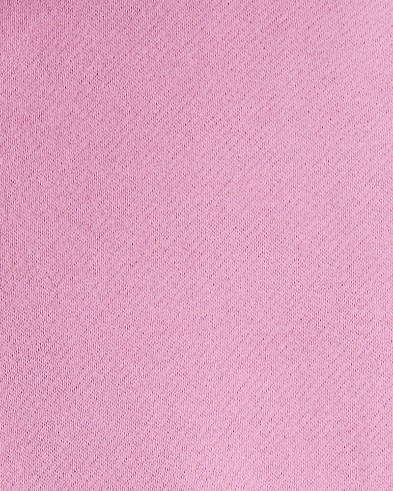 Toddler Girl Long-Sleeve Quarter-Zip Pullover Sweatshirt - Pink