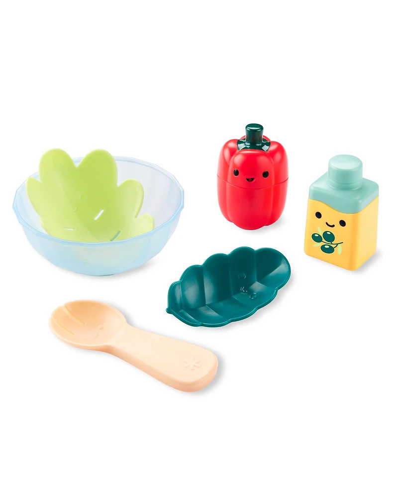 Tub-to-Table Café Prep & Serve Salad Bath Toy Set