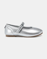 Toddler Girl Dress Shoes - Silver