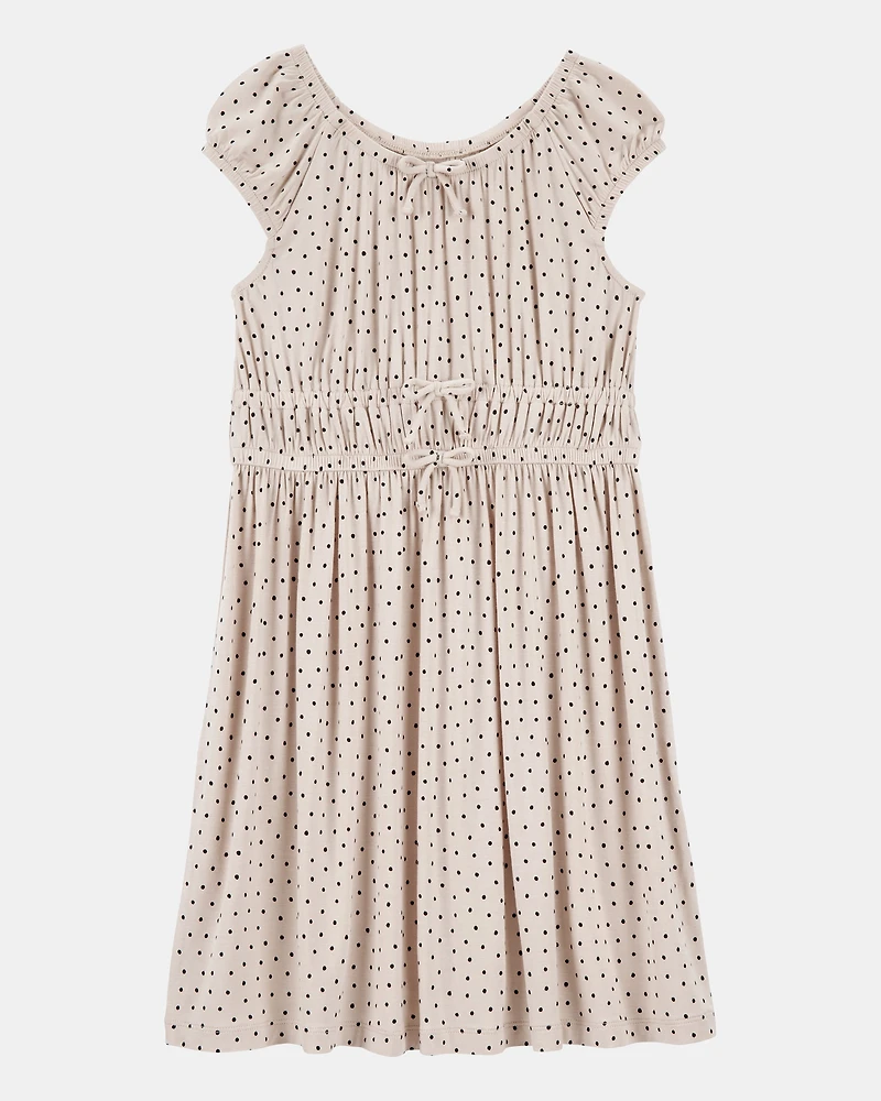 Kid Polka Dot Viscose Dress
