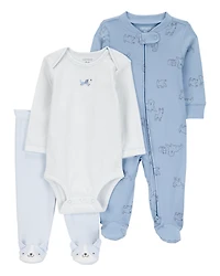 Baby Boy 3-Piece Puppy Multi-Piece Set