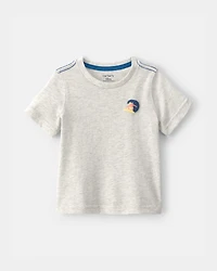 Baby Boy Surfer Graphic Tee - Grey