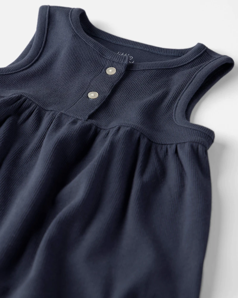 Toddler Girl 2-Pack Organic Cotton Knit Tanks