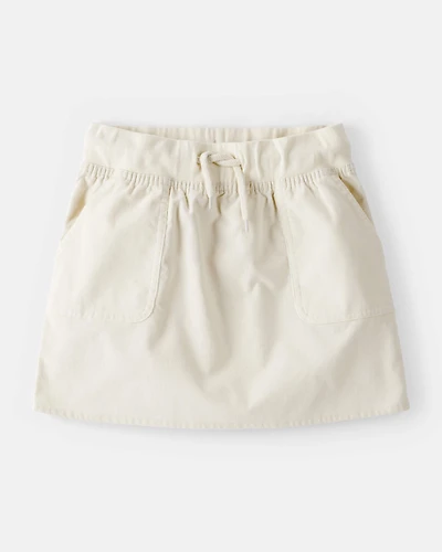 Girls Corduroy Skirt - Cream