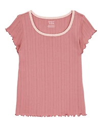 Kid Pointelle Baby Tee