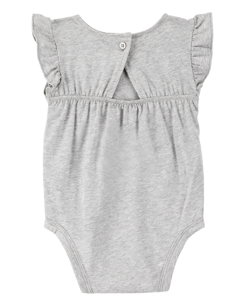 Baby Girl 2-Piece Floral Bodysuit & Diaper Cover Set