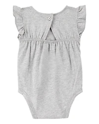Baby Girl 2-Piece Floral Bodysuit & Diaper Cover Set