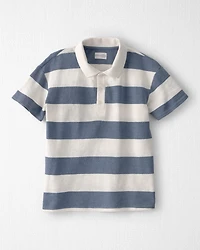 Boys Striped Collared Shirt Made with Organic Cotton