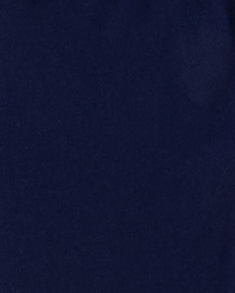 Girls Cotton Stretch Leggings - Navy