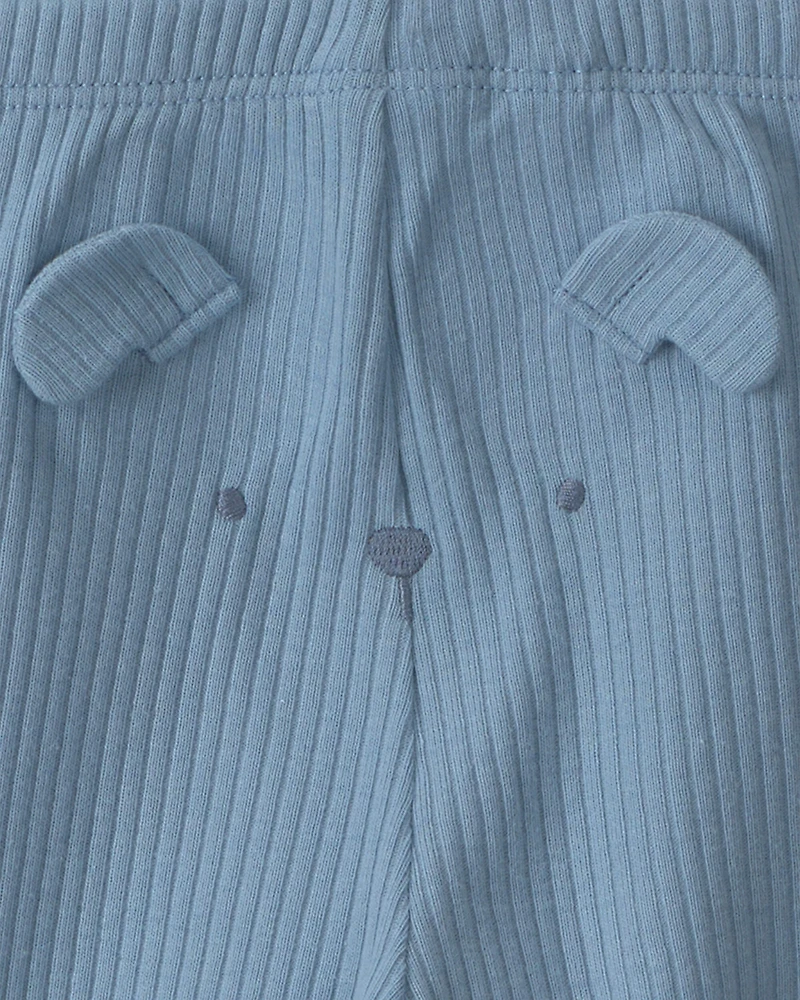 Baby Boy 3-Piece Dog Bodysuit & Pant Set - Blue/Grey