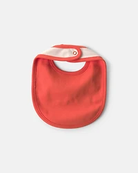 Baby 'Baby's First Halloween' Bib - Cream/Orange