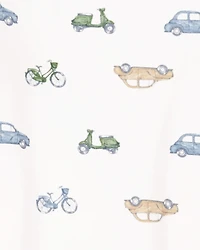 Toddler Boy Car Print PurelySoft 2-Piece Pyjamas - Ivory