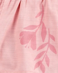 Kid Floral Sun Short - Pink